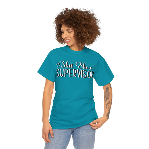Sh*t Show Supervisor Plus Size Women Heavy Cotton Tee