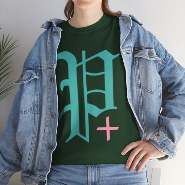 "Plus All Over" Plus Size Women Heavy Cotton Tee T-shirt