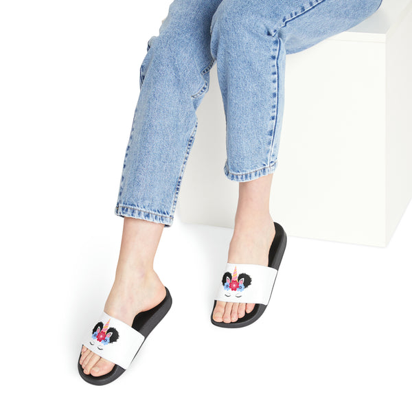Your Eyes Only Women's PU Slide Sandals