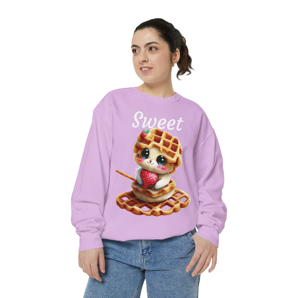 Sweet Unisex Garment-Dyed Sweatshirt
