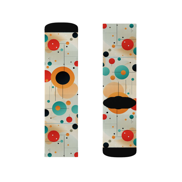Dynamic Polka Dots Sublimation Woman Socks