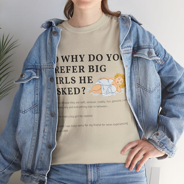 Why Big Girls Plus Size Women Heavy Cotton Tee