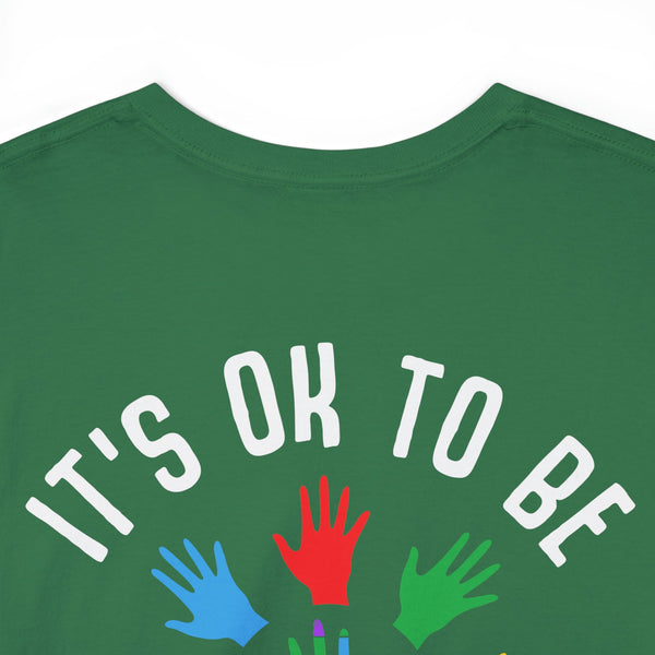 Autism Awareness "Be Kind" Plus Size Women Heavy Cotton Tee
