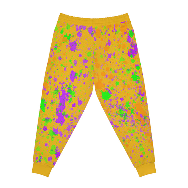Yellow Splash Athletic Woman Joggers
