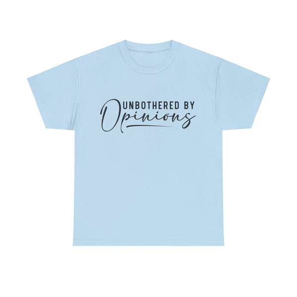 "Unbothered By Opinions" Plus Size Women Heavy Cotton Tee