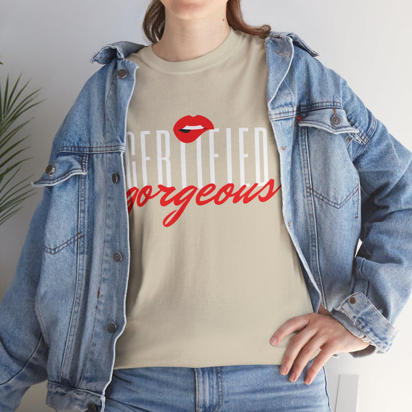 Certified Gorgeous Plus Size Women Heavy Cotton Tee