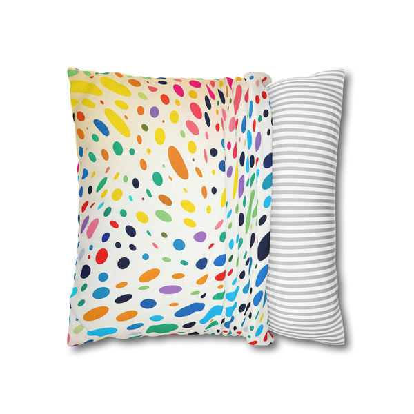 Spawn Polka Dots Spun Polyester Square Pillowcase