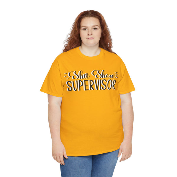 Sh*t Show Supervisor Plus Size Women Heavy Cotton Tee