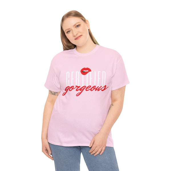 Certified Gorgeous Plus Size Women Heavy Cotton Tee