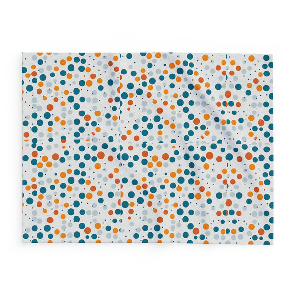 Spring Polka Dots Arctic Fleece Throw Blanket