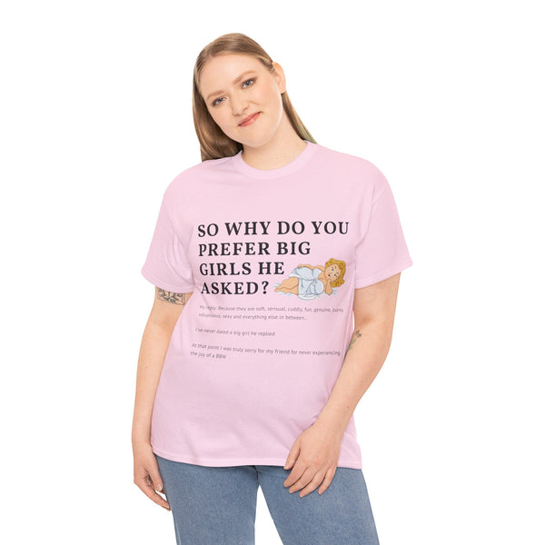 Why Big Girls Plus Size Women Heavy Cotton Tee