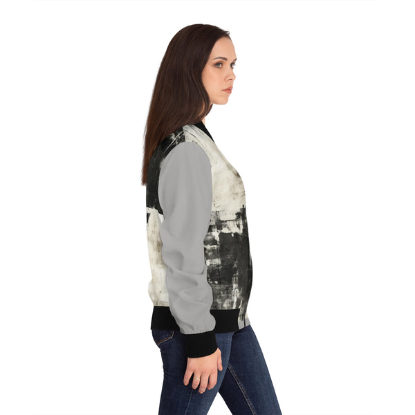Rustic Layout Women's Bomber Jacket