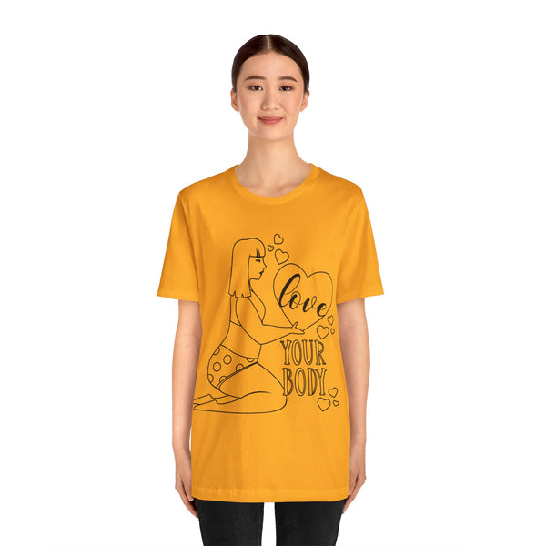 Body Positive Plus Size Woman Jersey Short Sleeve Tee T-Shirt