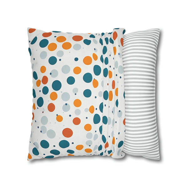Spring Polka Dots Spun Polyester Square Pillowcase