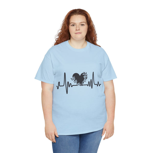 Love is Life Line Plus Size Women Heavy Cotton Tee