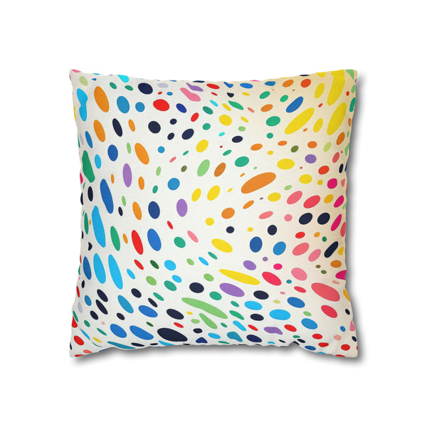 Spawn Polka Dots Spun Polyester Square Pillowcase