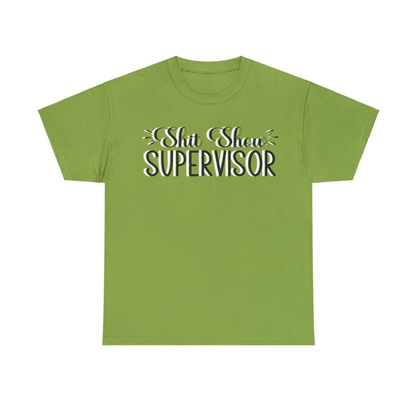 Sh*t Show Supervisor Plus Size Women Heavy Cotton Tee