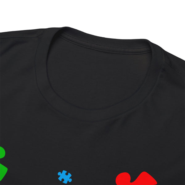 Autism Awareness "Be Kind" Plus Size Women Heavy Cotton Tee