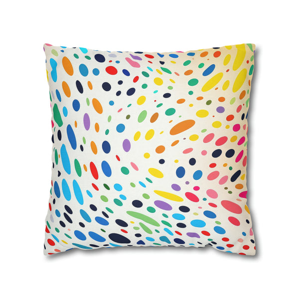 Spawn Polka Dots Spun Polyester Square Pillowcase