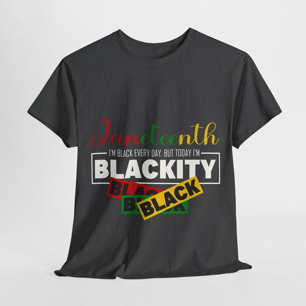 Juneteenth Blackity Plus Size Woman Heavy Cotton Tee
