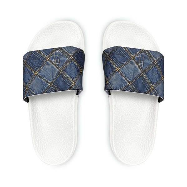 Denim Women's PU Slide Sandals