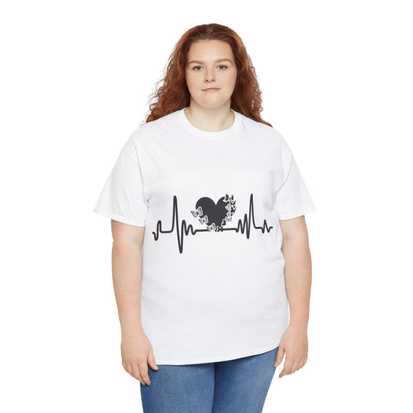 Love is Life Line Plus Size Women Heavy Cotton Tee