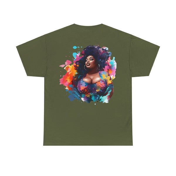Anyone can Drive, Not handle Curves Plus Size Women Heavy Cotton Tee
