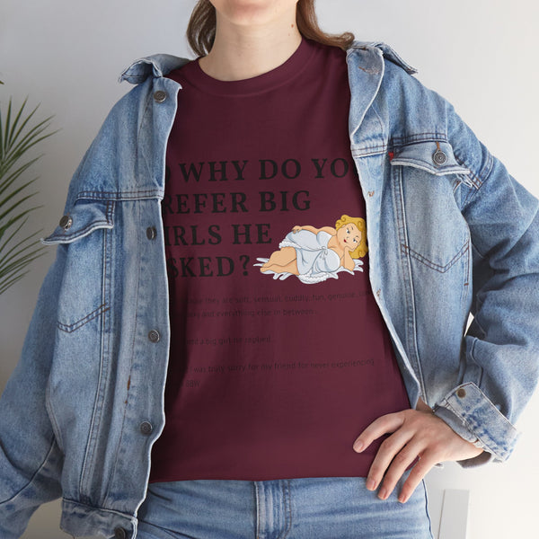 Why Big Girls Plus Size Women Heavy Cotton Tee