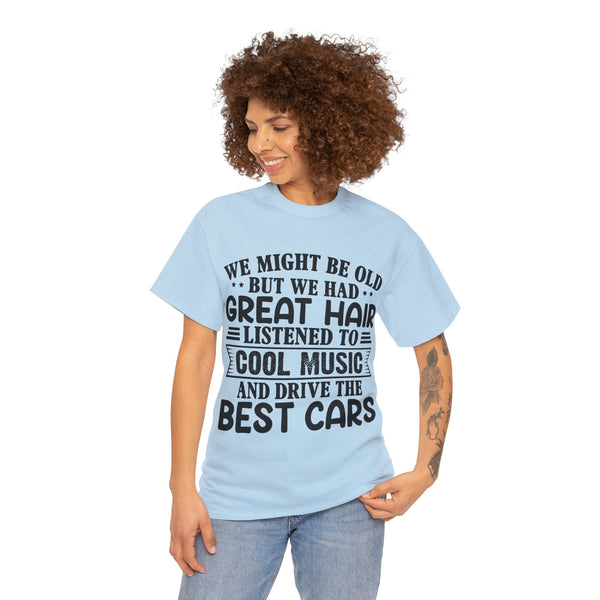 "We Might Be Old" of Empress Plus Size Women Heavy Cotton Tee