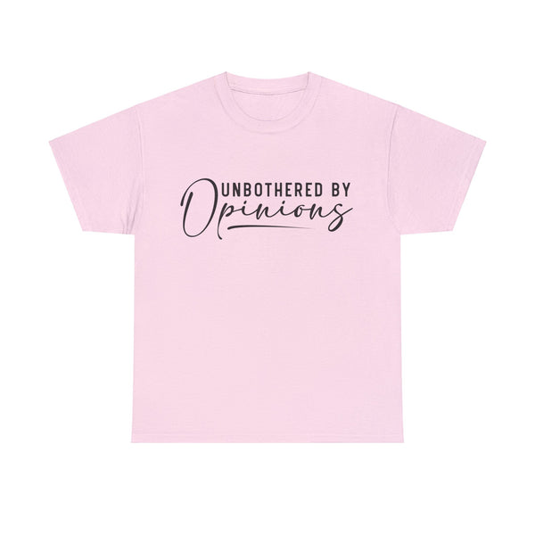 "Unbothered By Opinions" Plus Size Women Heavy Cotton Tee