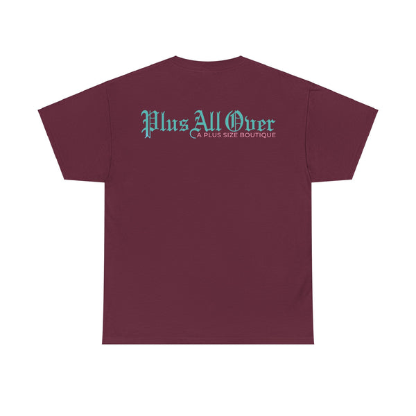 "Plus All Over" Plus Size Women Heavy Cotton Tee T-shirt