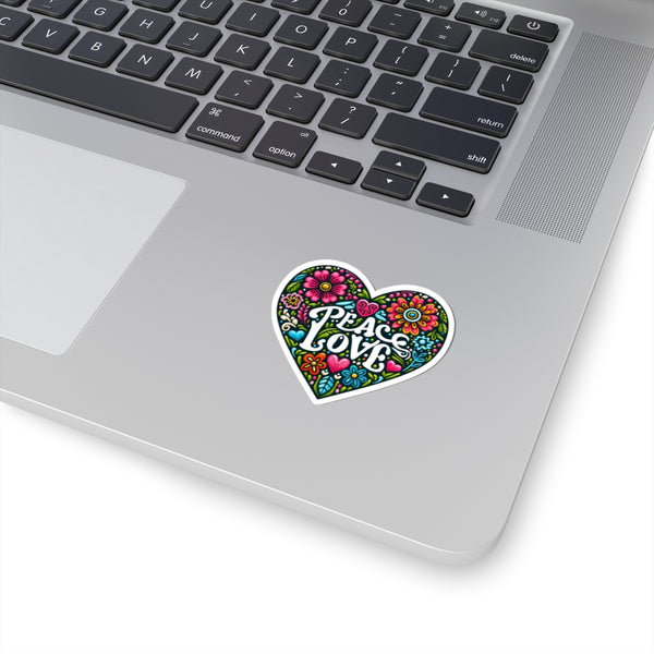 Peace & Love Kiss-Cut Stickers