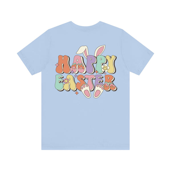 Happy Easter Plus Size Woman Jersey Short Sleeve Tee T-Shirt