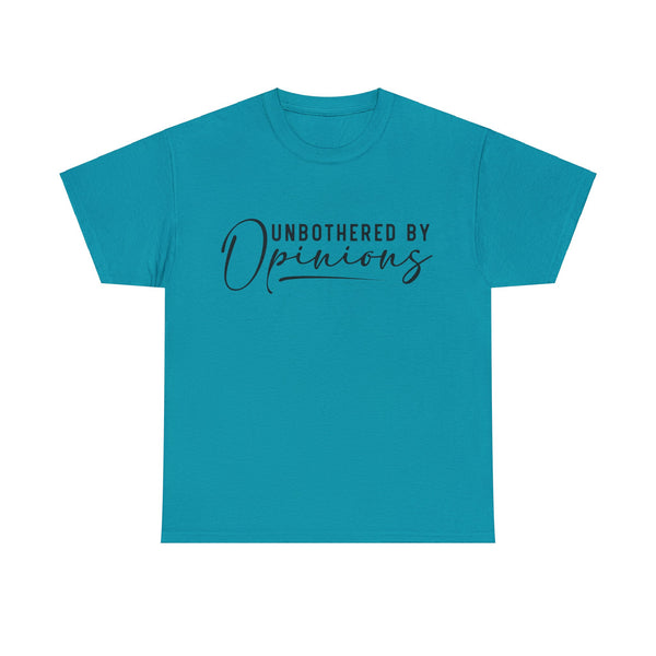 "Unbothered By Opinions" Plus Size Women Heavy Cotton Tee