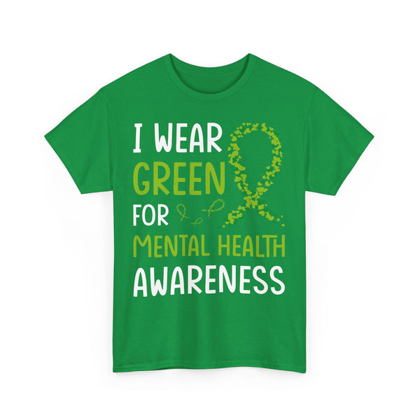 "Mental Health Awareness" Woman Crewneck T-Shirt: Focus on the Good - Unisex Heavy Cotton Tee