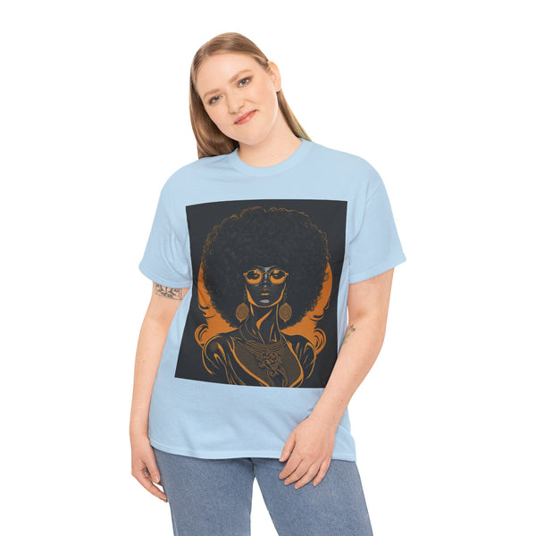 "Black Women" Woman Crewneck T-Shirt: Focus on the Good - Unisex Heavy Cotton Tee