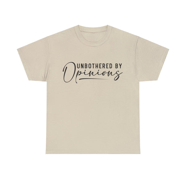 "Unbothered By Opinions" Plus Size Women Heavy Cotton Tee