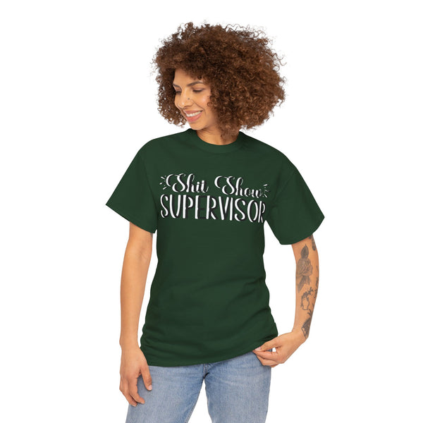 Sh*t Show Supervisor Plus Size Women Heavy Cotton Tee