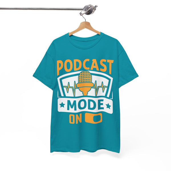 Podcast Mode On Plus Size Woman Heavy Cotton Tee