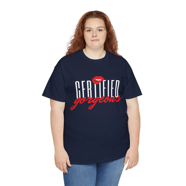 Certified Gorgeous Plus Size Women Heavy Cotton Tee