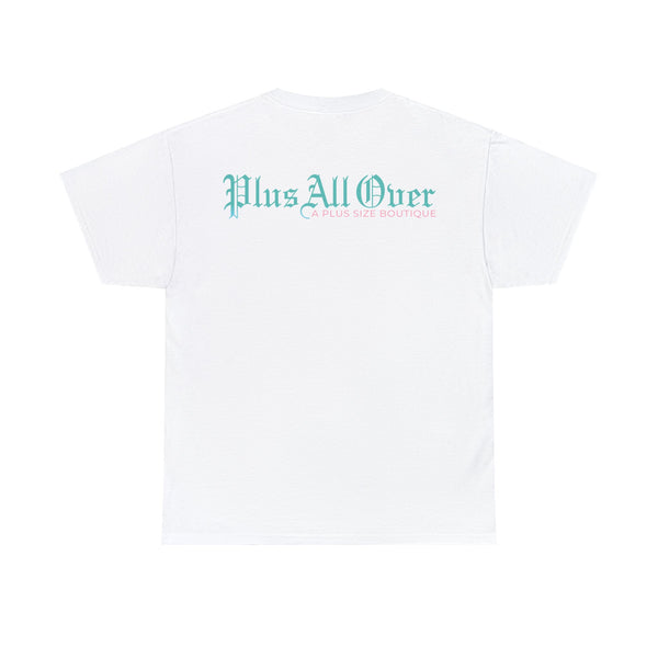 "Plus All Over" Plus Size Women Heavy Cotton Tee T-shirt