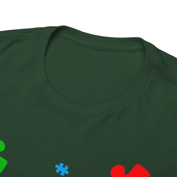 Autism Awareness "Be Kind" Plus Size Women Heavy Cotton Tee