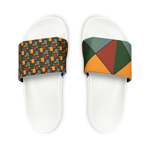 Two Tone Rasta Women's PU Slide Sandals