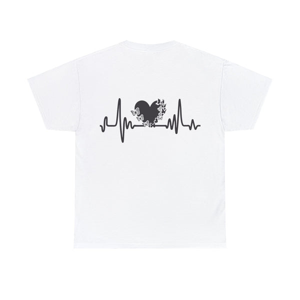 Love is Life Line Plus Size Women Heavy Cotton Tee