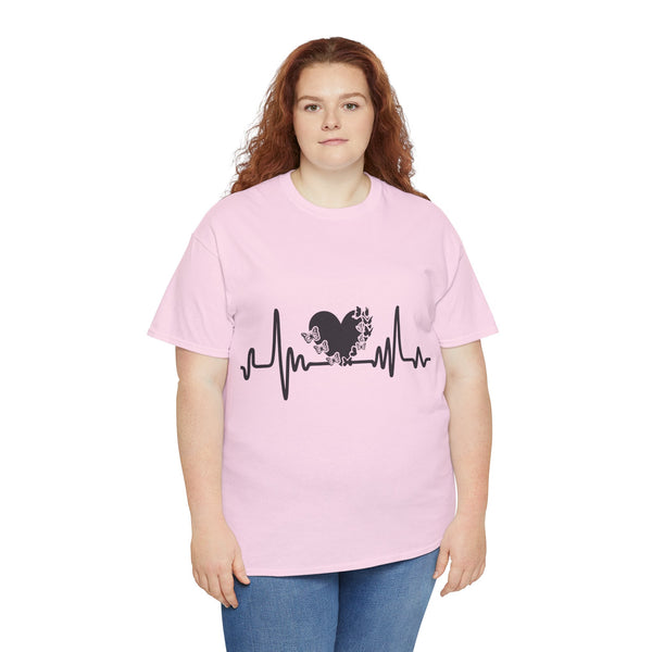 Love is Life Line Plus Size Women Heavy Cotton Tee
