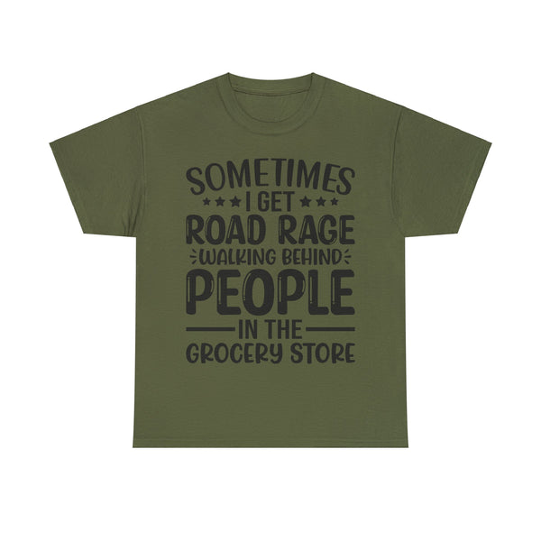 "Sometimes I get Road Rage" Plus Size Women Heavy Cotton Tee