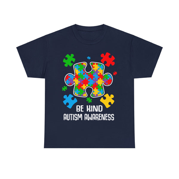 Autism Awareness "Be Kind" Plus Size Women Heavy Cotton Tee