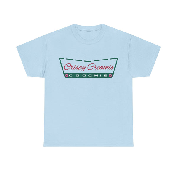 "Crispy Cream" Woman Crewneck T-Shirt: Focus on the Good - Unisex Heavy Cotton Tee