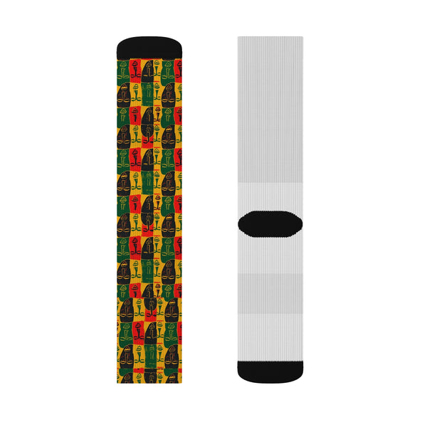 African American Black History Sublimation  Woman Socks