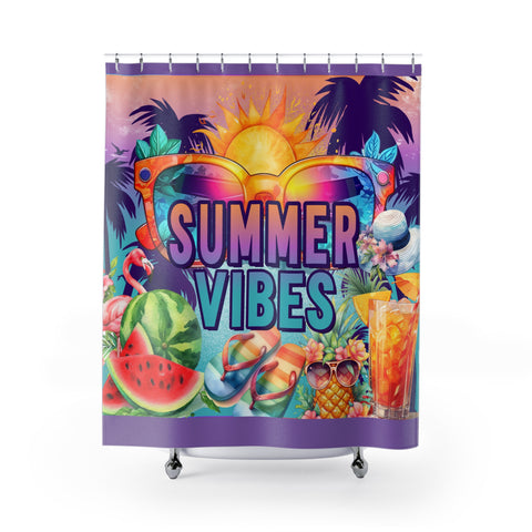 Summer Vibes Shower Curtains